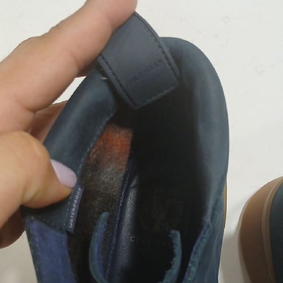 Cole Haan Men's Navy High-Top Sneakers, Gentle Used Sz 10m - Picture 5 of 11